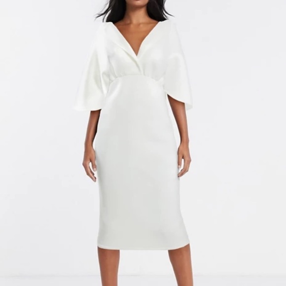 ASOS flutter sleeve dress - Picture 1 of 3